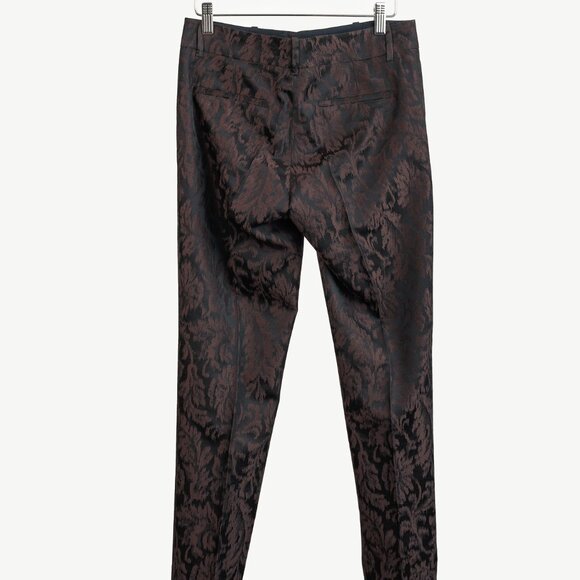 Gucci AW/12 Burgundy Floral-Jacquard Holiday Pants - Picture 3 of 14
